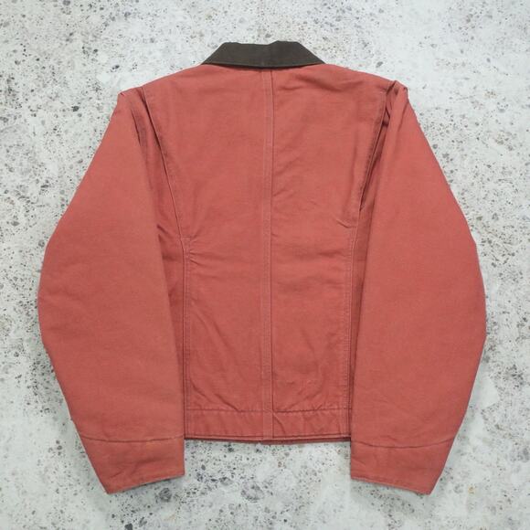 WOMENS Vintage Carhartt Pink Detroit Jacket WJ097 VRS Sherpa Lined Size Medium - Picture 5 of 16